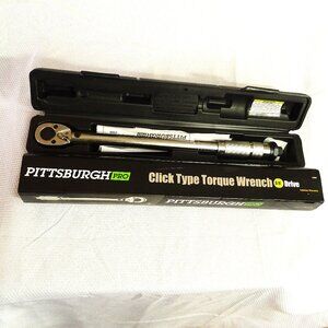 3/8" Torque Wrench Snap Socket Professional Drive Click Type Ratcheting